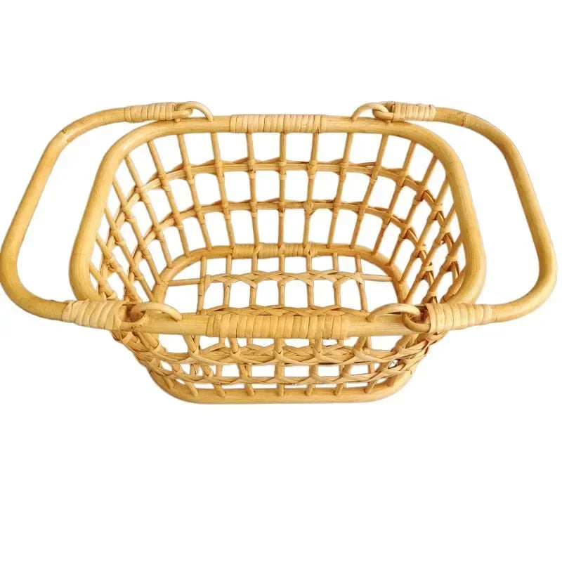 1pc Rattan Baby Bed Chair Round Sleeping Basket Newborn Photo Prop Studio Shooting Essential Infant Photography Accessory Supply