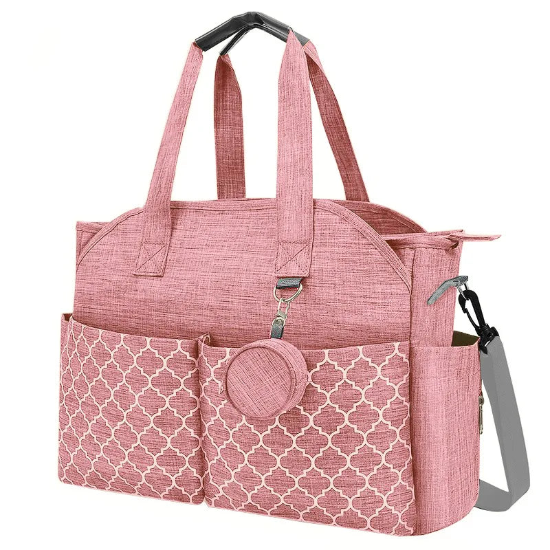 Diaper And Bottle Storage Bag For Strollers 43 By 29 Cm Large Capacity Multifunctional Baby Bag