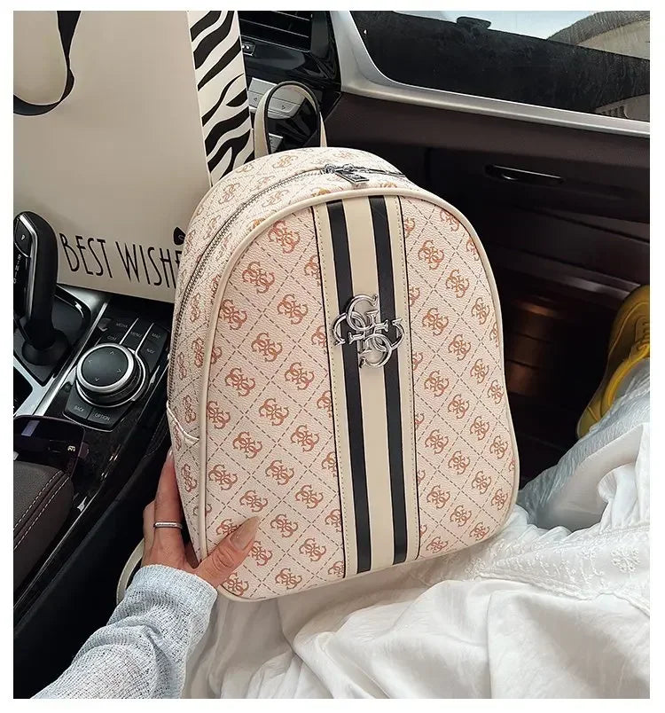 Elegant Leather Vintage Diaper Bag: Luxury Crossbody Handbag For Women With Designer Letter Logo And Large Tote Capacity