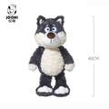 Nice Cuddly Cartoon Plush Toys Gray Wolf High Quality Fluffy Sitting Pose Doll Warm Cozy Children Companion Xmas Gift Home Decor
