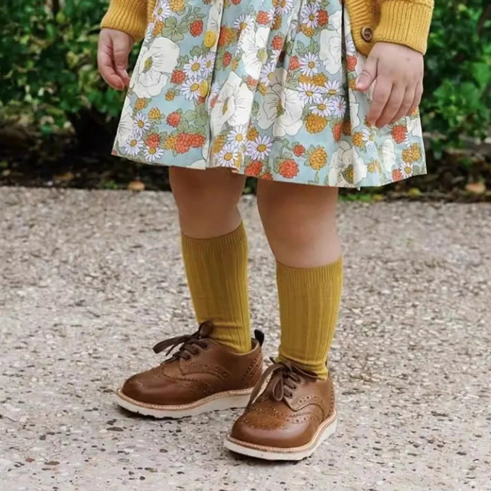 New Fashion Boys Girls Knee High Socks Cotton Breathable Stripe Kids Casual Sock Children School Uniform Socks Baby Socken Long