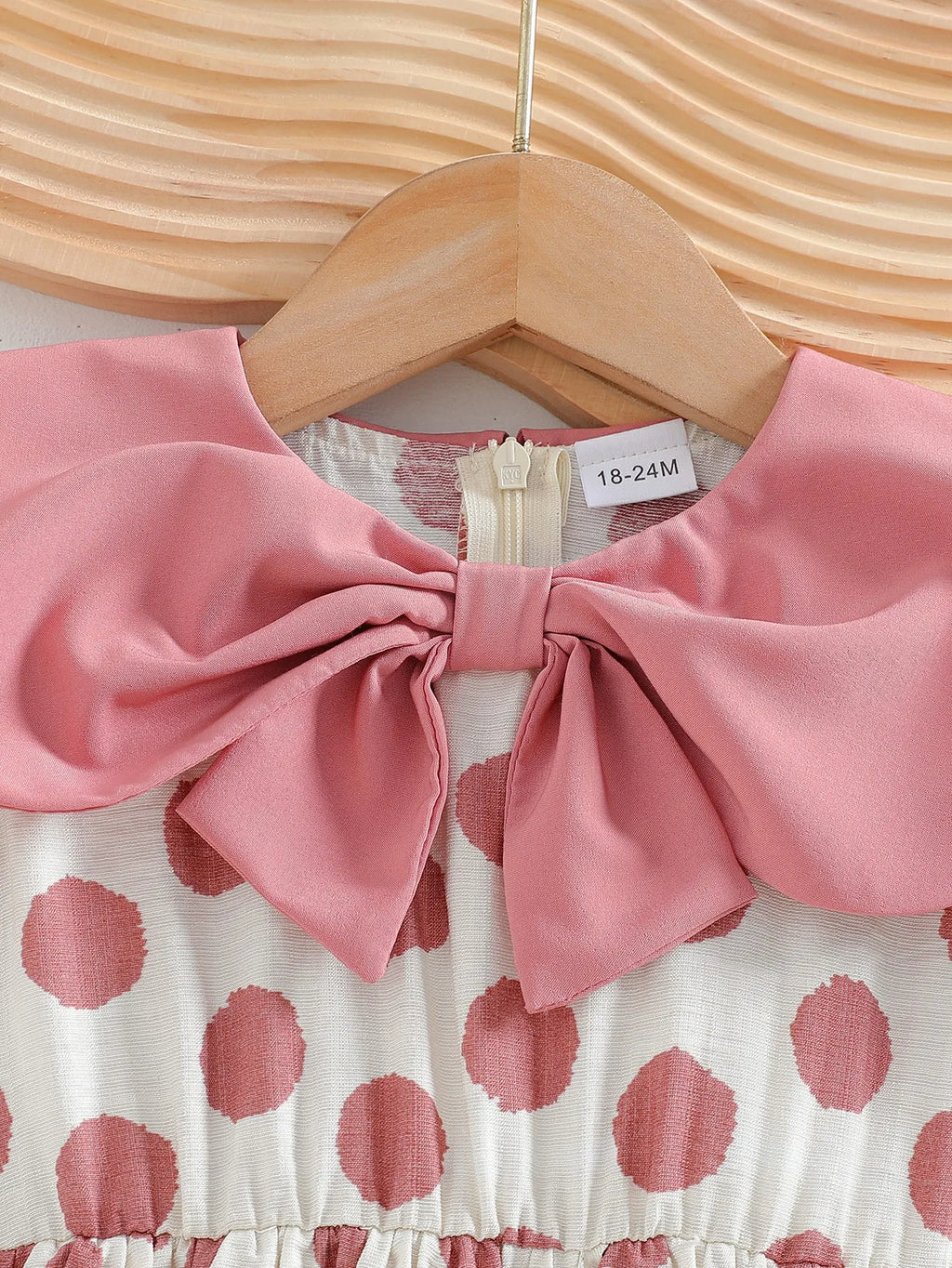 Body Girls Puff Sleeve Summer O-neck With Bow Polka Dot Princess Dresses Children Casual Clothes Fashion 2-6 Years