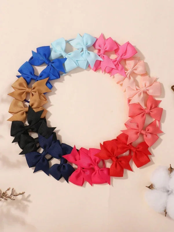 Lovely Bowknot Hairband Ribbon Headwear For Girls 2.1 Inch, 20 Pcs Lot Wholesale Gift