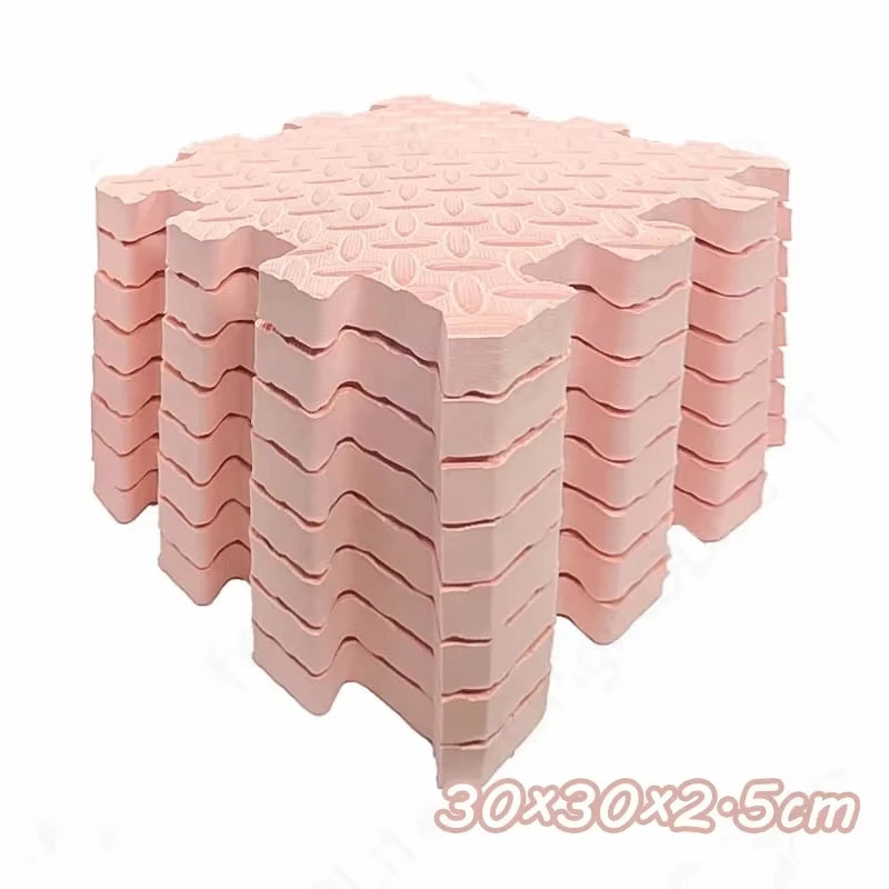 Baby Play Mat 2.5cm Thick 30x30cm Protective Pad For Crawling Activity Gym Soundproof Cushion