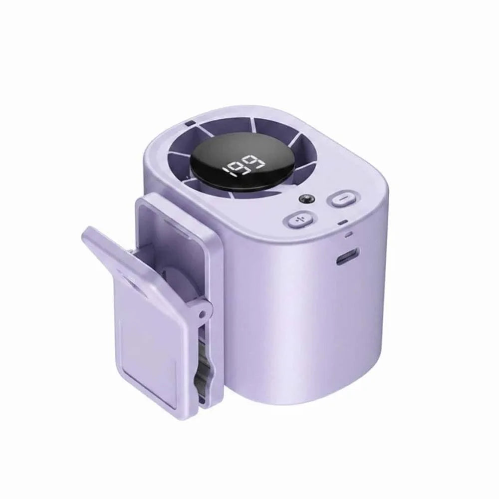High Speed Clip-On Stroller Fan With Led Display Type-C Port 3.7V 1800mAh Brushless Motor