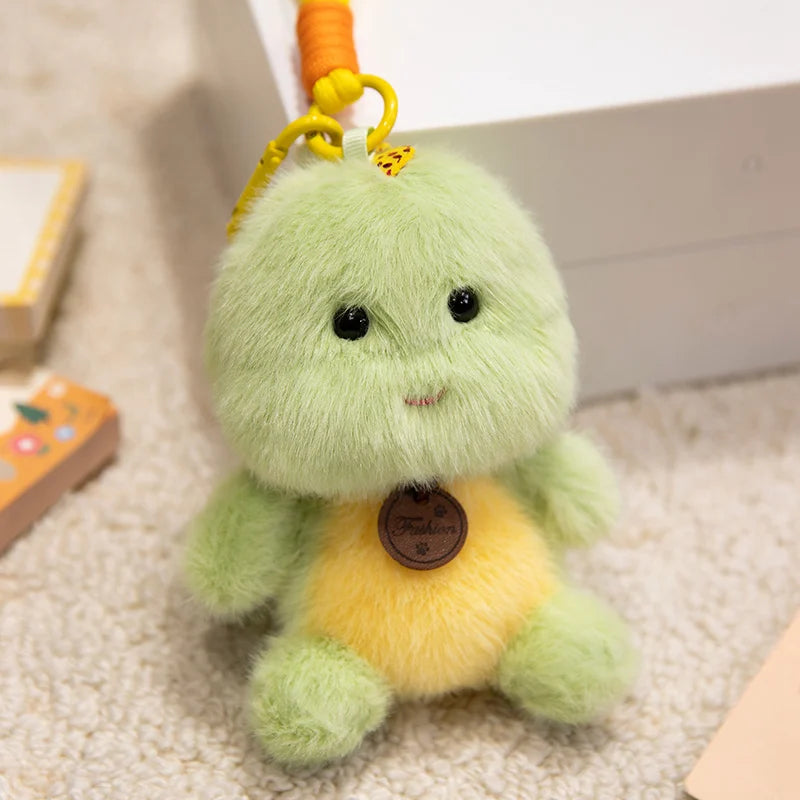 Soft Plush Animal Pendant Dolls Panda Fox Sloth Cat Dinosaur Bunny Capybara Pig Stuffed Toys For Children