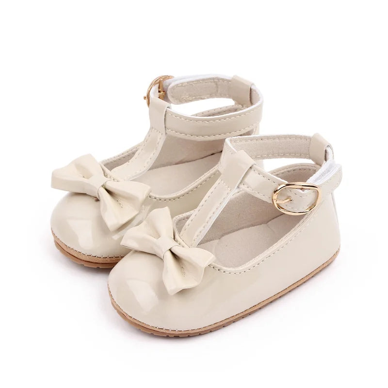 Summer Baby Girl Pre-walking Toddler Shoes With High Quality PU Leather And TPR Sole For 0-18M Baby Girls Princess Shoes
