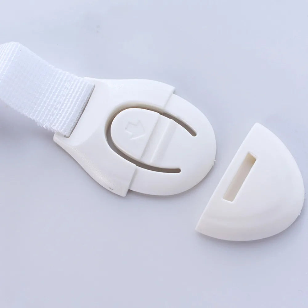 1-100Pcs Lot for Baby Furniture Door Drawer Lock Cabinet Door Multi-Functional Ribbon Lock Buckle Baby Proof Security Protector