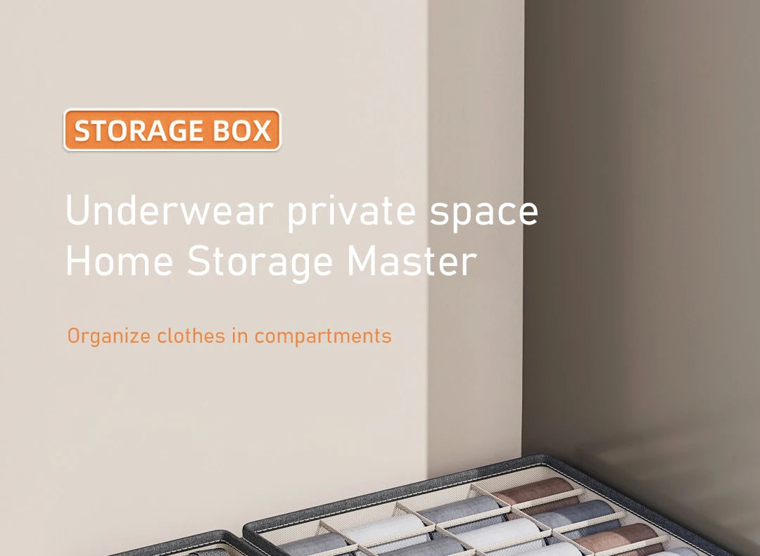 Oxford Cloth Underwear Storage Box 20/7/6 Grids Socks Panties Drawer Organizer Multi-function Home Wardrobe Assortment Boxes