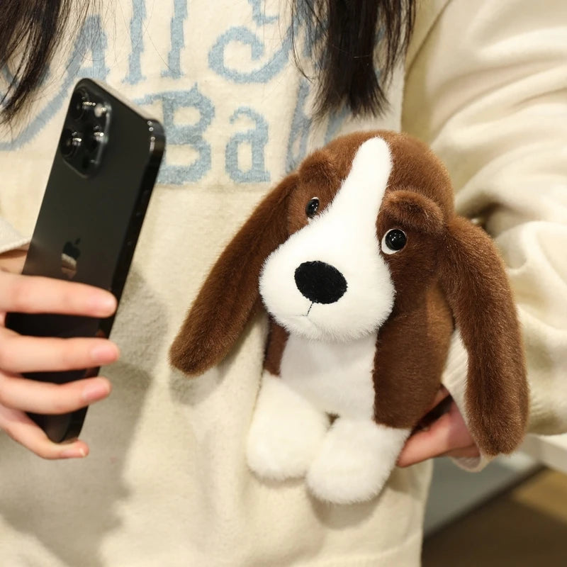 35cm Adorable Dachshund Plush Toy Soft Lifelike Standing Cartoon Dog Funny Room/Desktop Decor Kid Gift