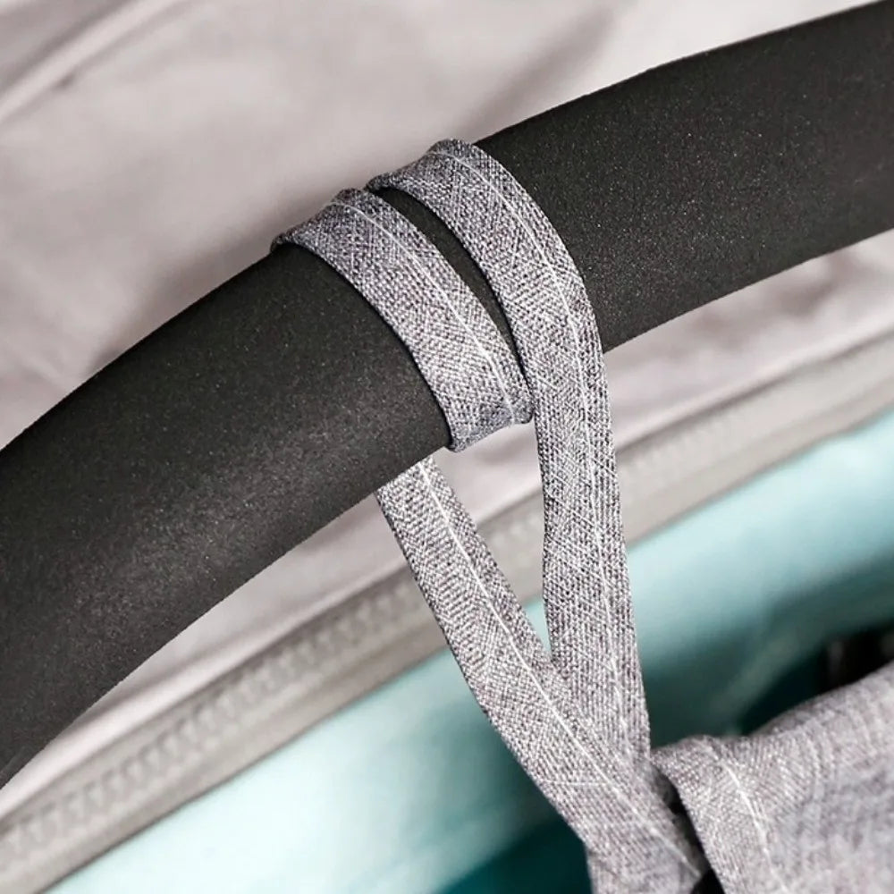 2Pcs Multifunctional Baby Stroller Mesh Bags Hanging Bag Double Pockets Mommy Organizers Perspective Large Capacity