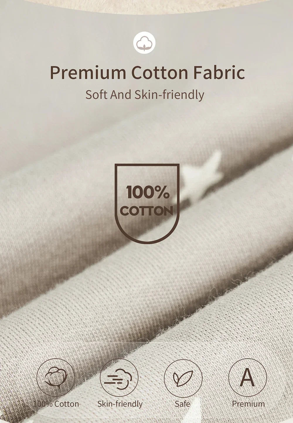 100% Cotton Baby Split Leg Sleep Sack Sleeveless Homewear Four Seasons Wear Two Way Zipper Comfortable Sleeping Bag for Infants