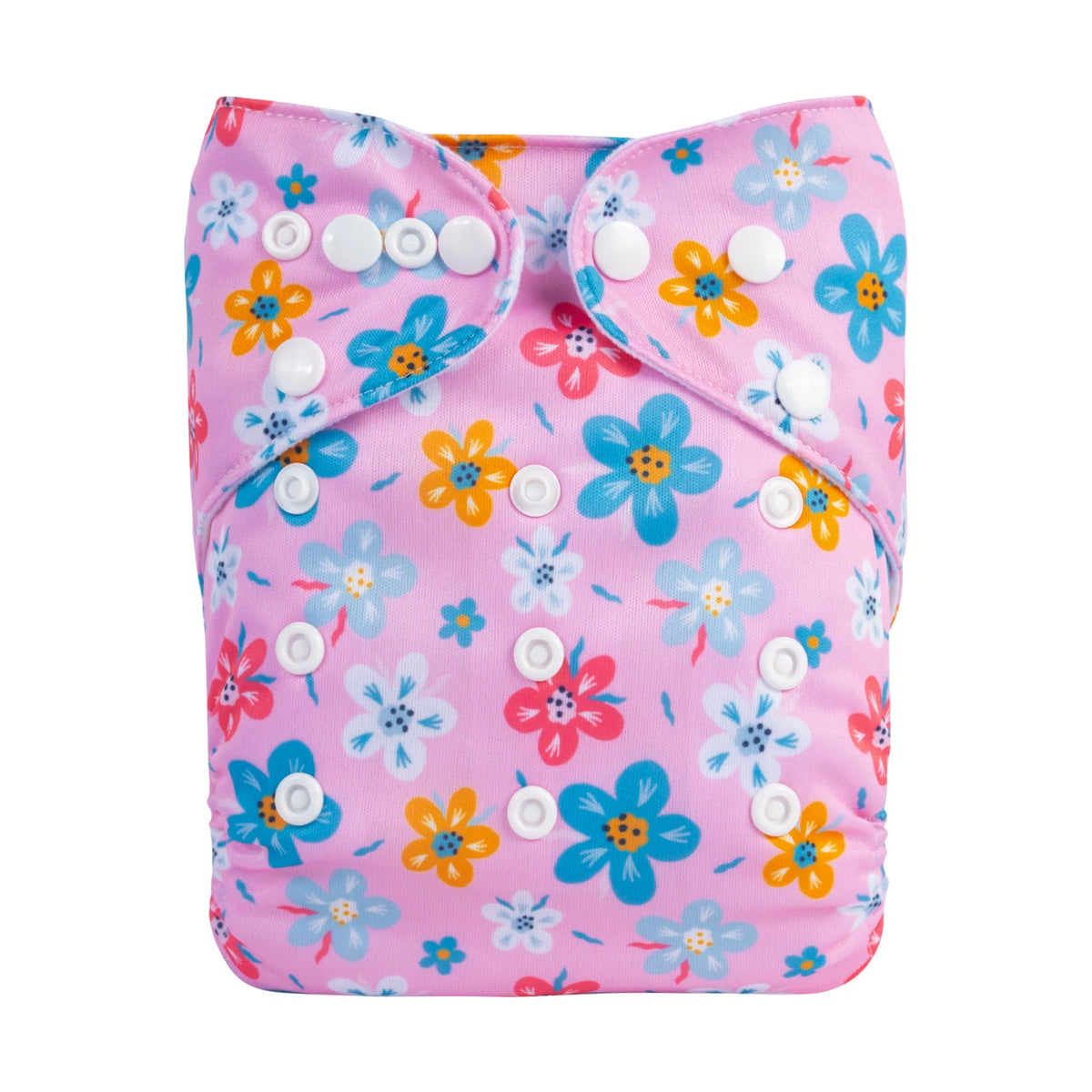ALVABABY Modern Cloth Nappy One Size Pocket Diaper Shell With Snaps Adjustable Polyester For 3kg To 15kg