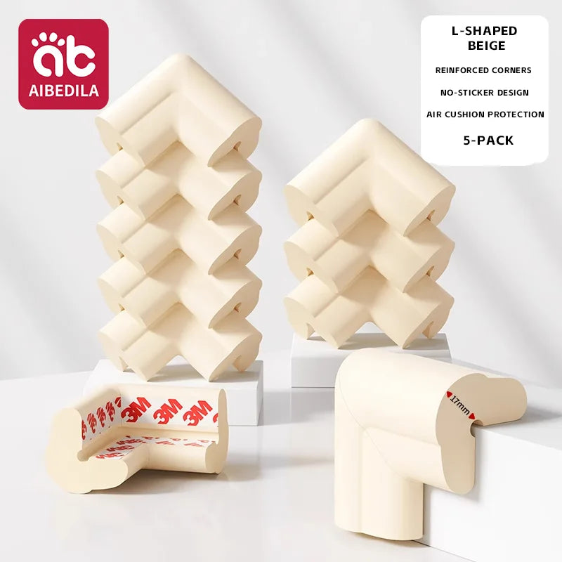 AIBEDILA Baby Safety Corner Guards Pre-Taped Soft Anti-Collision Furniture Edge Bumpers 5/10 Pack