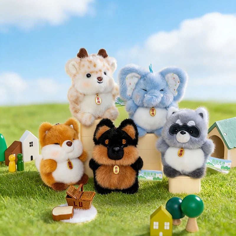 Kawaii Animal Lion Doll Cute Jumping Series Plush Pendant Rhinoceros Sloth Panda Monkey Toy Bee Husky Crocodile Super Soft Kids
