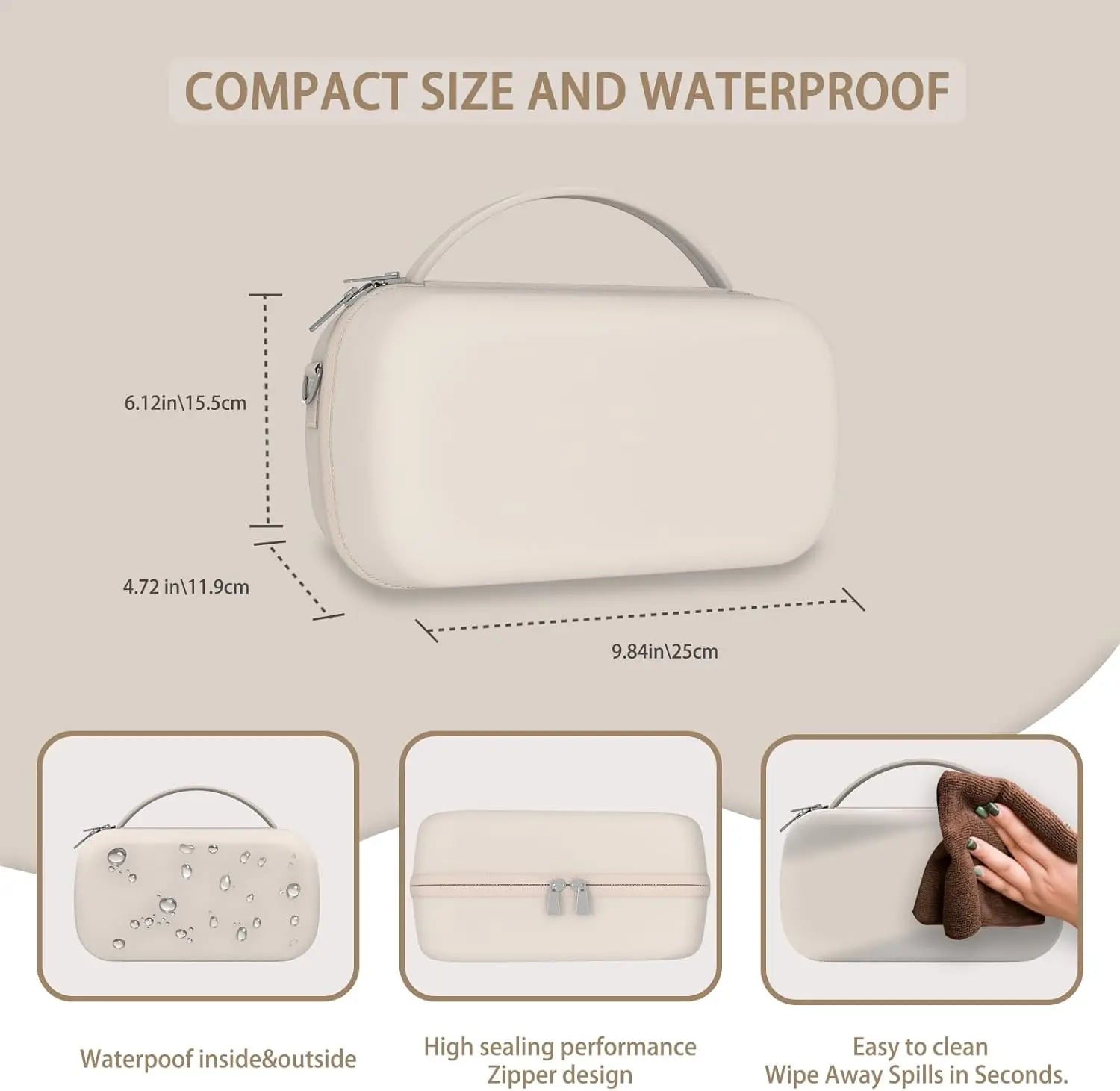 Wearable Breast Pumps Carrying Bag for Hands-Free Breast Pump, Hard Shell Case with Adjustable Crossbody Strap