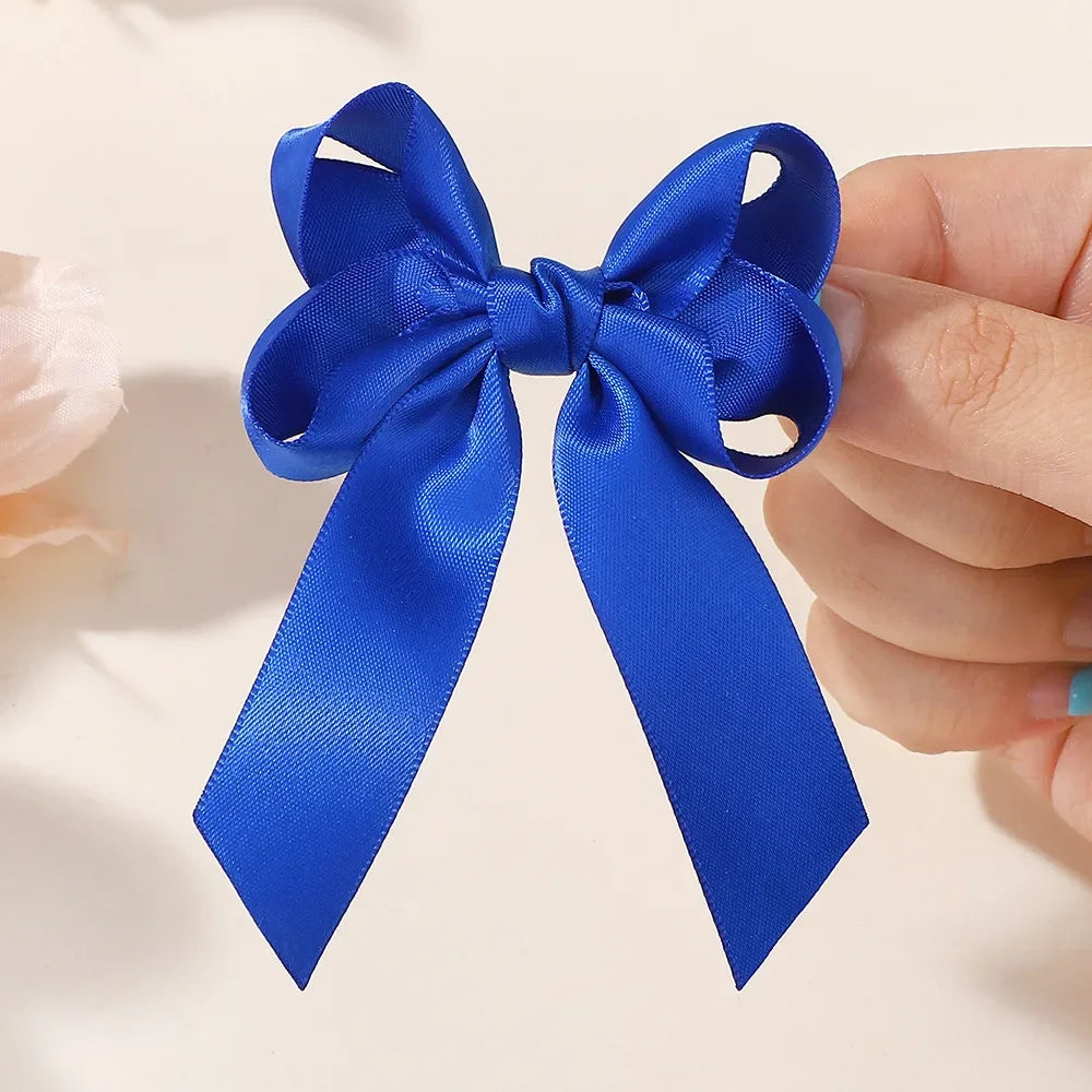 2 Cute Letter Bow Hair Clip Sets for Children Back To School Colorful Hair Clips for Children's Headwear