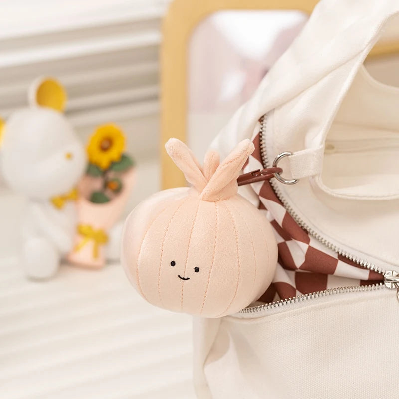 Kawaii Vegetable Plush Toys Cute Vegetables Pendant Onion Chili Mushroom Carrot Plush Pendant Keychain Toy