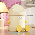 Desktop Trash Can Mini Cute Garbage Basket with Lid Household Garbage Bins Storage Bin Storage Box for Office Bedroom Dormitory