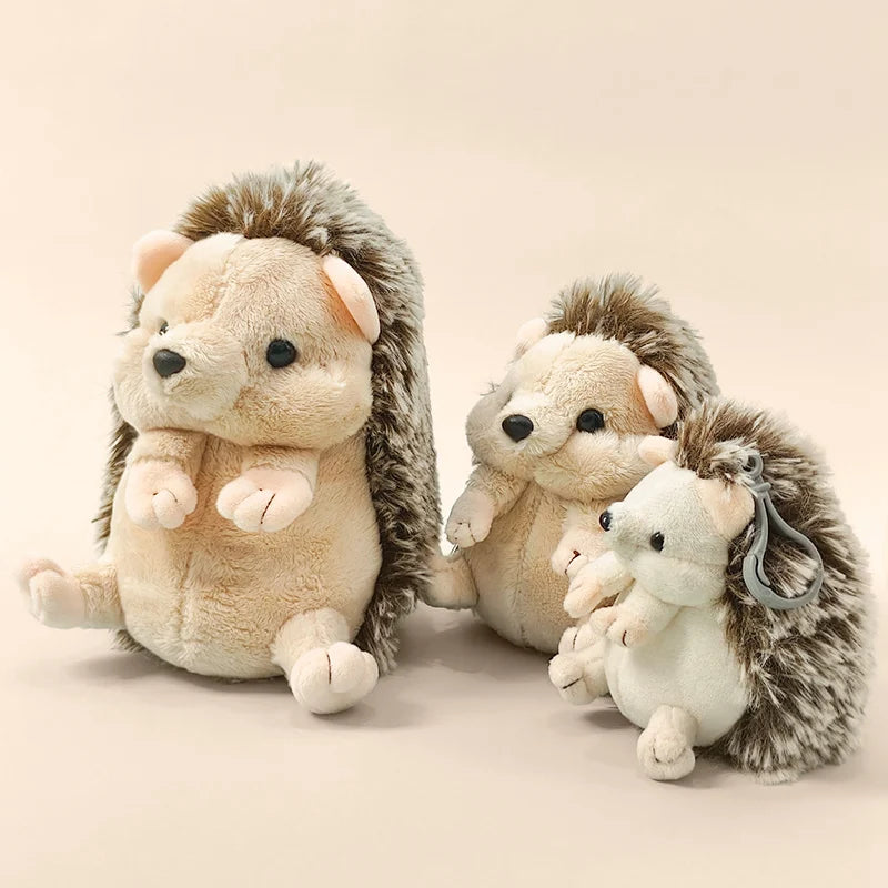 Cute Hedgehog Plush Toy Stuffed Animal Sleeping Companion Doll for Room Decor Adorable Birthday Gift