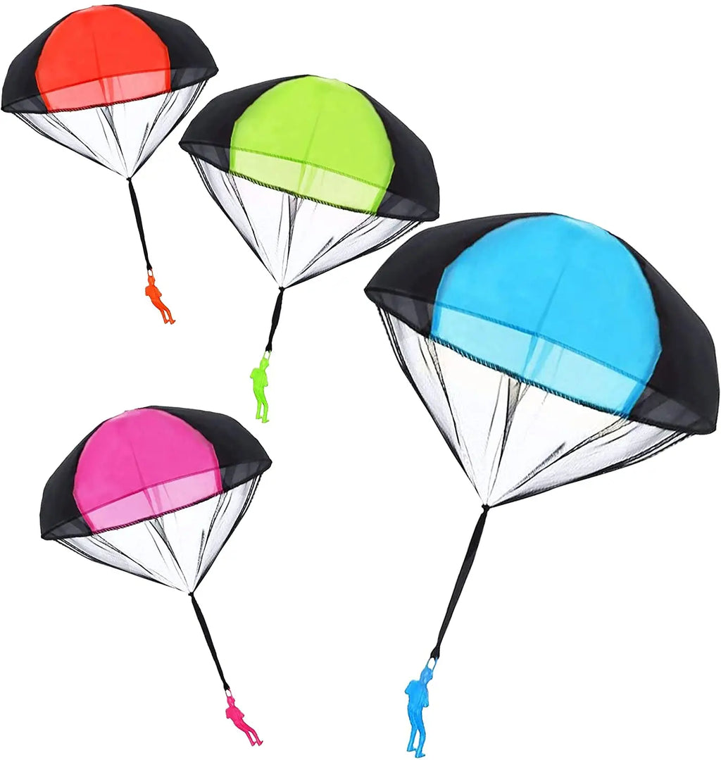 6pcs/lot Parachute Toy Outdoor Flying Parachute Hand Throw Army Man Flying Toys for Kids Outdoor Halloween Easter Christmas Toys