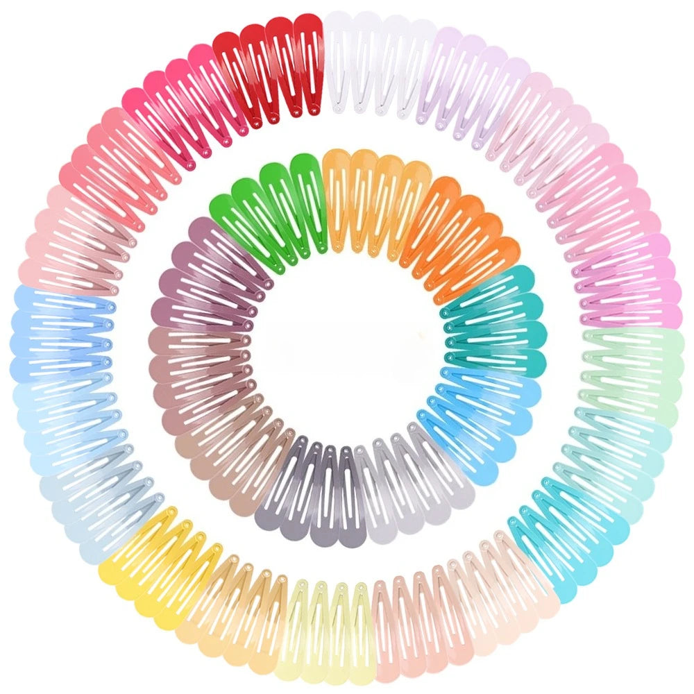 80pcs/set Colorful Glossy BB Hair Clips for Girls Y2K Baking Lacquer Water Drops Hairgrip Barrettes Princess Hair Accessories