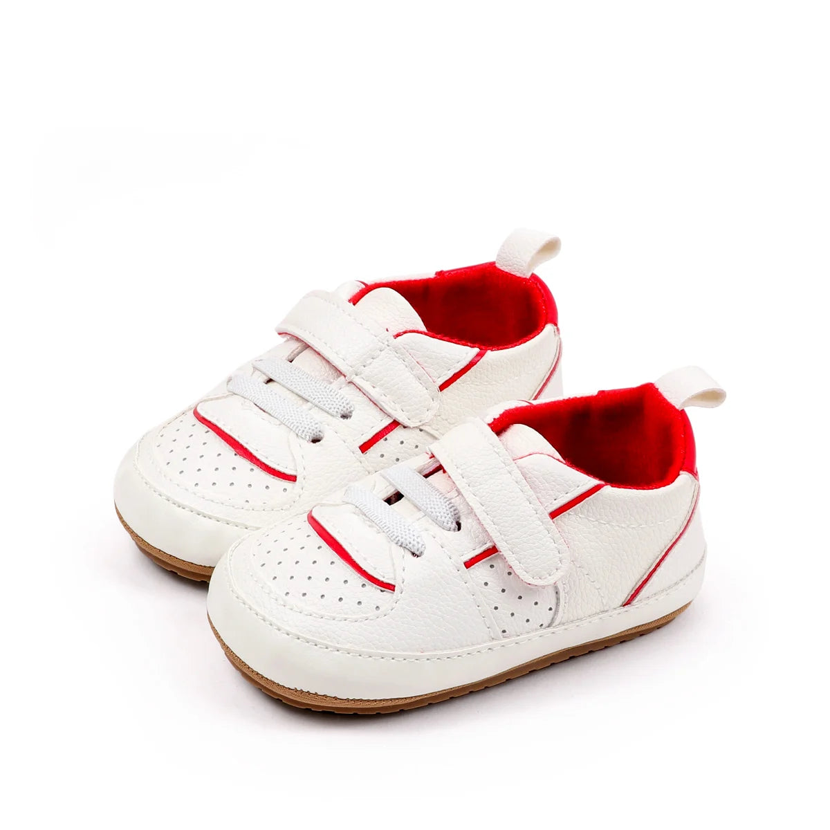 2025 New Style Baby Unisex First Walking Indoor Outdoor Toddler Shoes For 0-18Months With High Quality PU Leather And TPR Sole