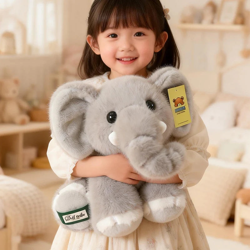 Hot Stuffed Animals Elephant Plush Doll Back Cushion Sofa Decorative Stuffed Elephant Toy 30/45cm Throw Pillow Elephant Doll