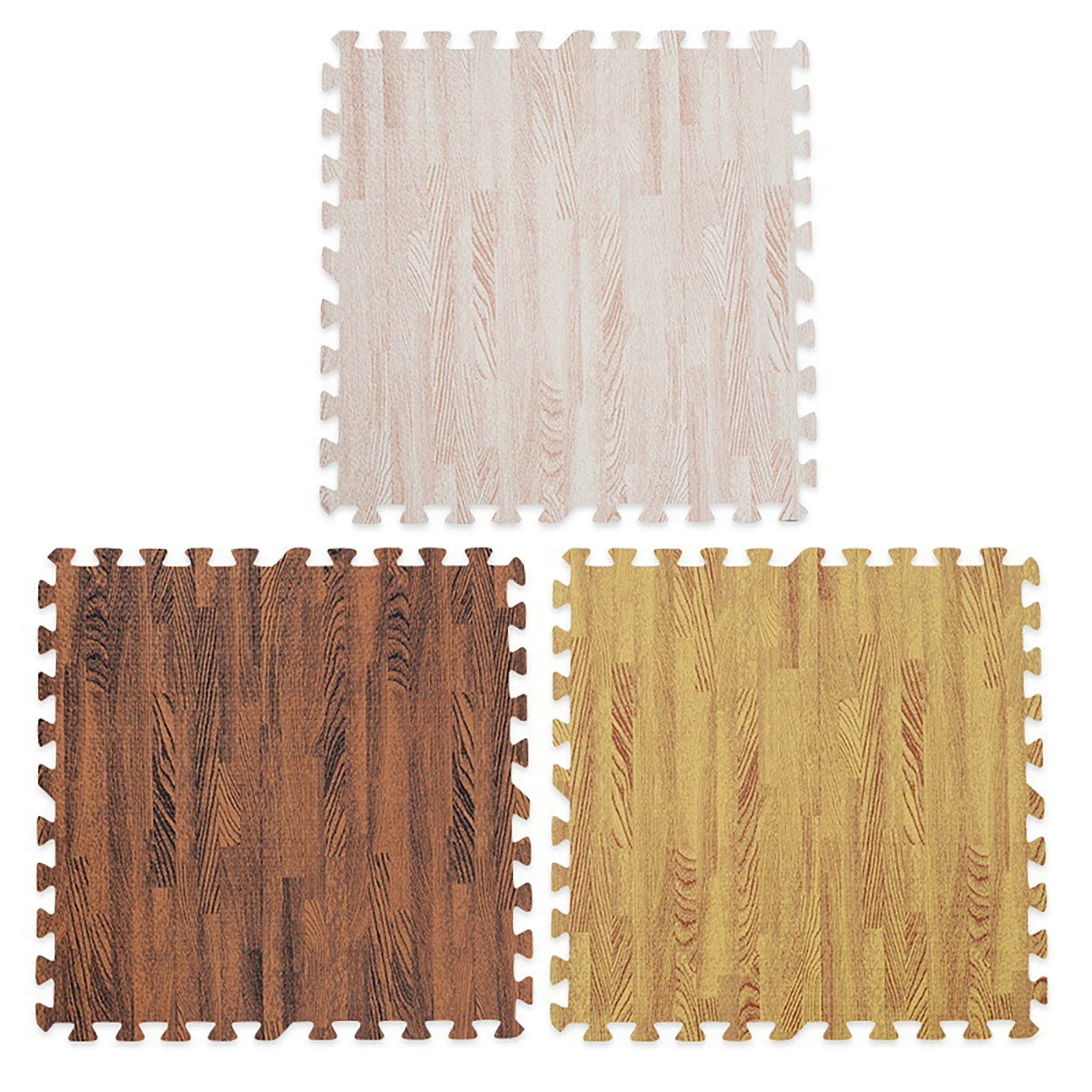 4/8/16/20Pcs Wood Grain Puzzle Mat 30x30x1CM Foam Play Mat Rug Floor Mat Carpet Play Mat Bedroom Decorative Interlocking Pad Mat