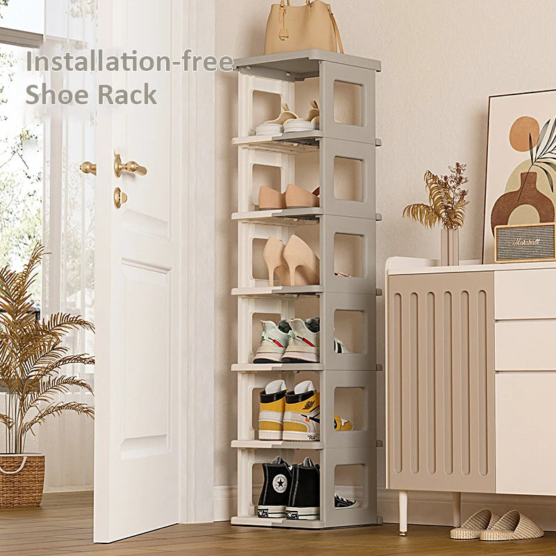 3 5 7 Tier Shoe Organizers Indoor Shoe Rack Organizer Folding Shoe Hanger Foldable Sneaker Shelf Home Door Shoes Storage Shelves