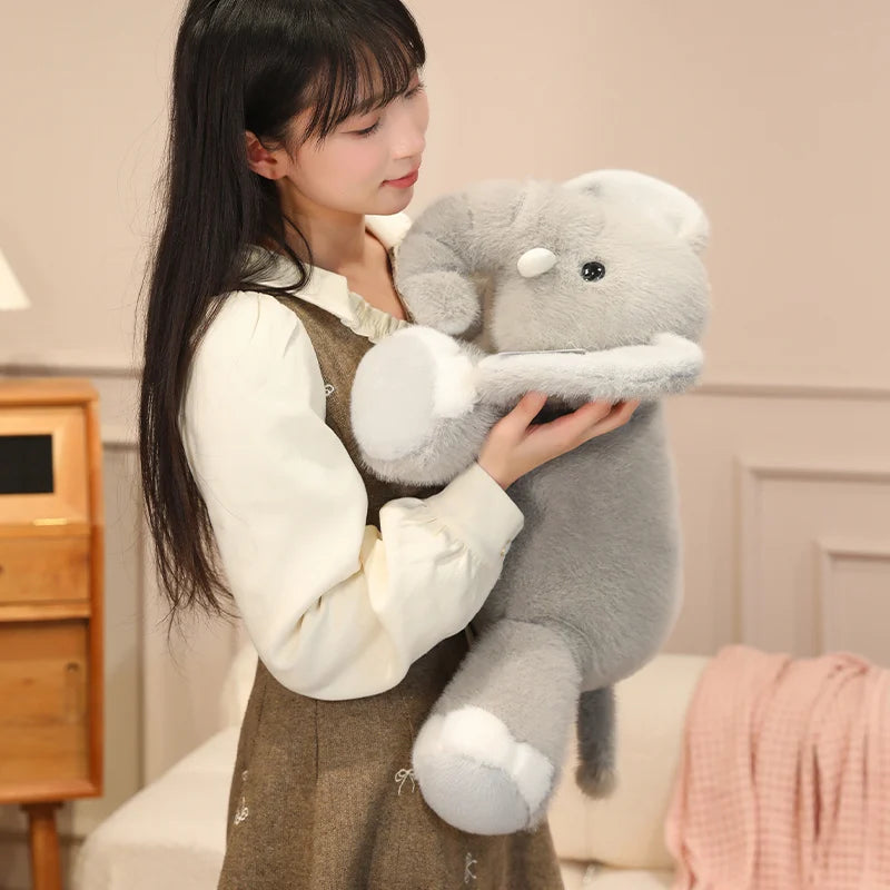 Hot Stuffed Animals Elephant Plush Doll Back Cushion Sofa Decorative Stuffed Elephant Toy 30/45cm Throw Pillow Elephant Doll