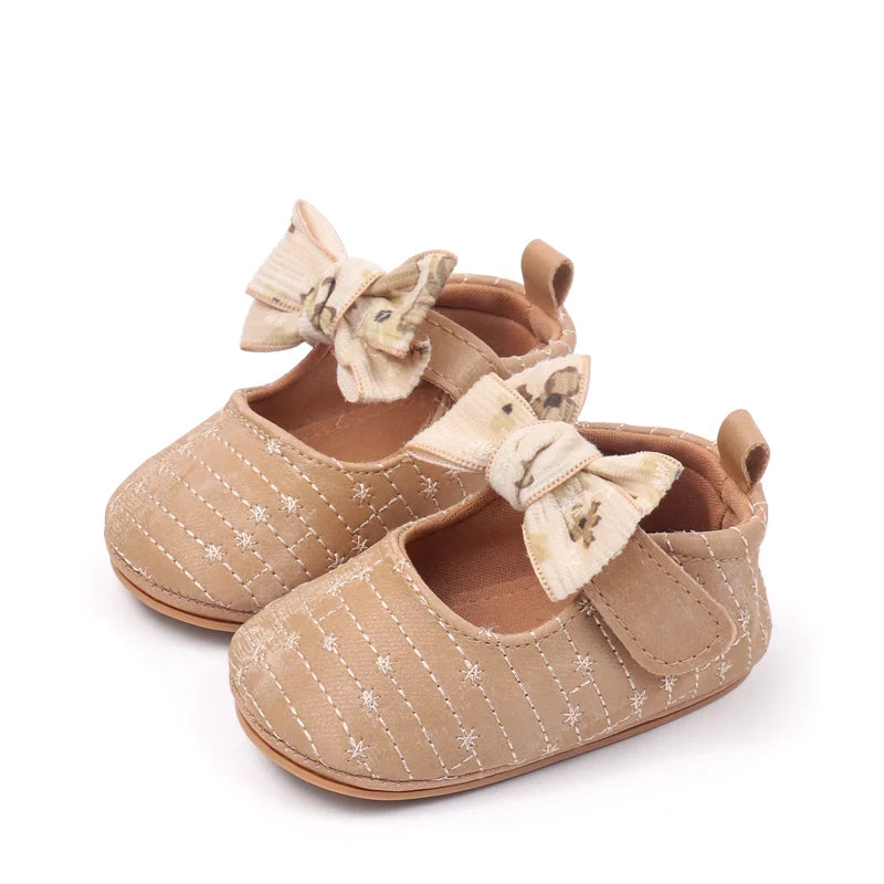 New Spring And Autumn Baby Girls First Walking Indoor Outdoor Toddler Shoes With Fashion Design For 0-18M Baby Princess Shoes