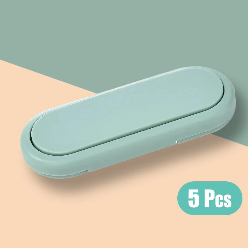 Baby Anti Pinch Hand Invisible Lock Drawer Safety Latch Cabinet Door Protection 5/10 Pack