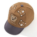 0-1Y Baby Hat Spring/Summer Sun Hat for Infants, Cute Cartoon Bear Baseball Cap with Soft Brim Lightweight for Outdoor Play