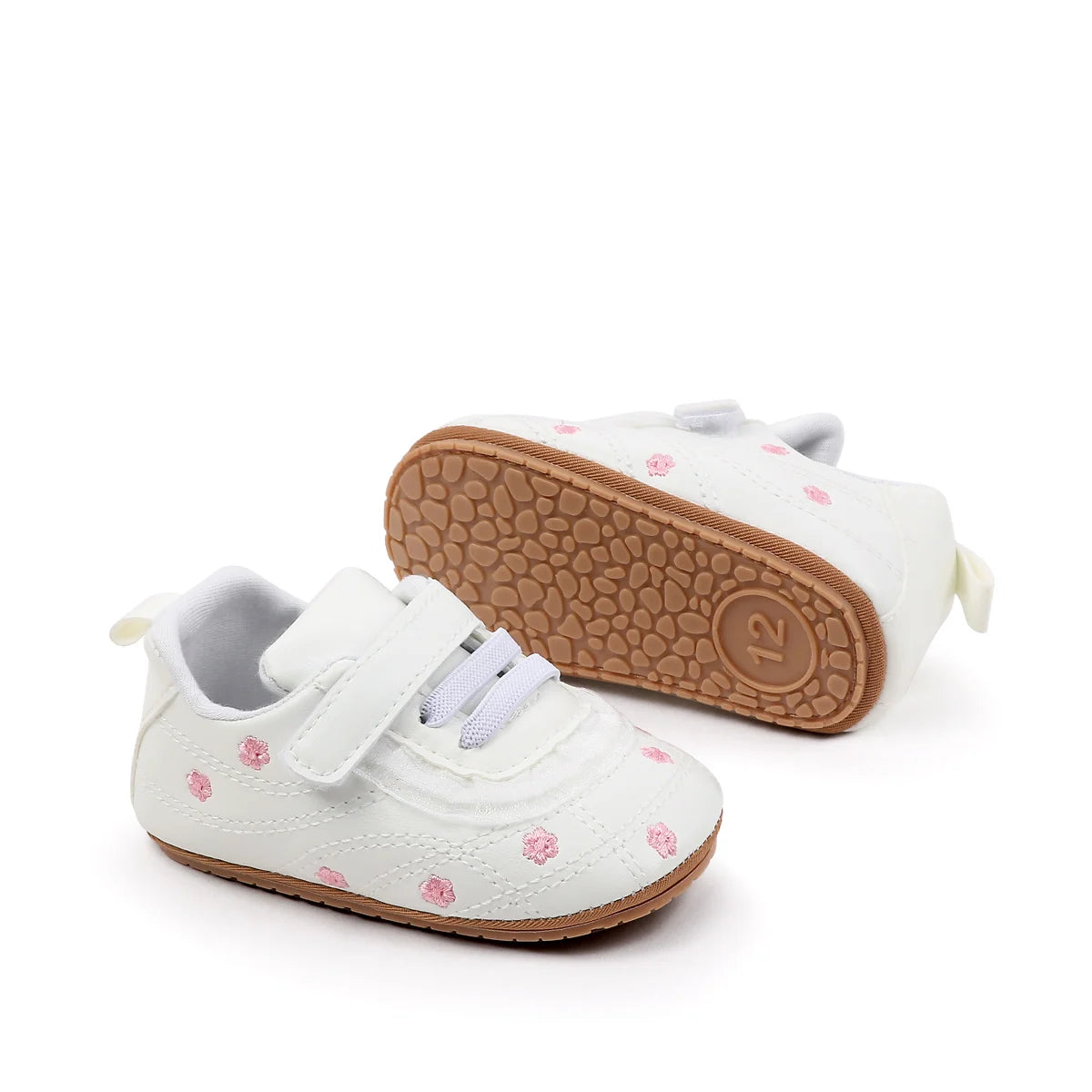 Baby Boys And Girls First Walking Toddler Shoes High Quality Baby Sneaker For 0-18 Months Spring And Autumn Soft TPR Sole