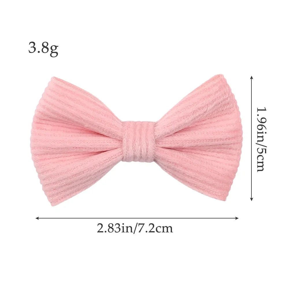 4Pcs/lot Lovely Bowknot Hair Clip for Girls Lace Side Bangs Hairgripes Gift Headwear Set Boutique Kids Barrette