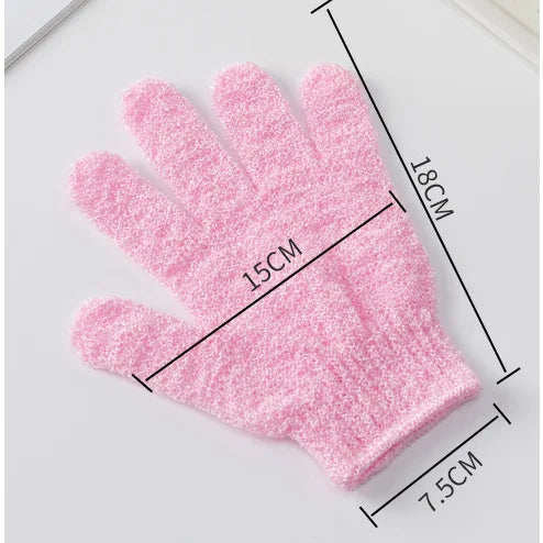 5/10/20/50pcs Exfoliating Shower Bath Gloves Double Sided Body Scrubber Gloves Tool for Massage Body Deep Cleaning Random Colors