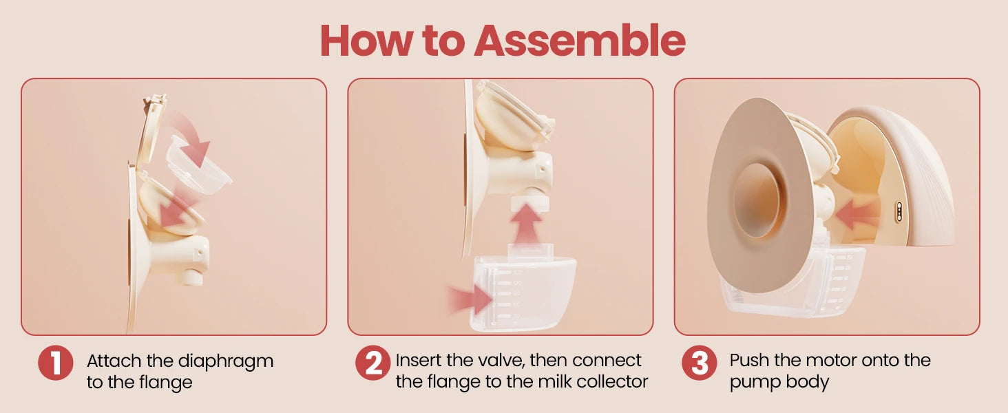 NCVI Heated Electric Breast Pump,360° Warm Wearable Hands Fre, 4 Modes 9 Levels,Leakproof Ultra Quiet Slim, 2000mAh Long Battery