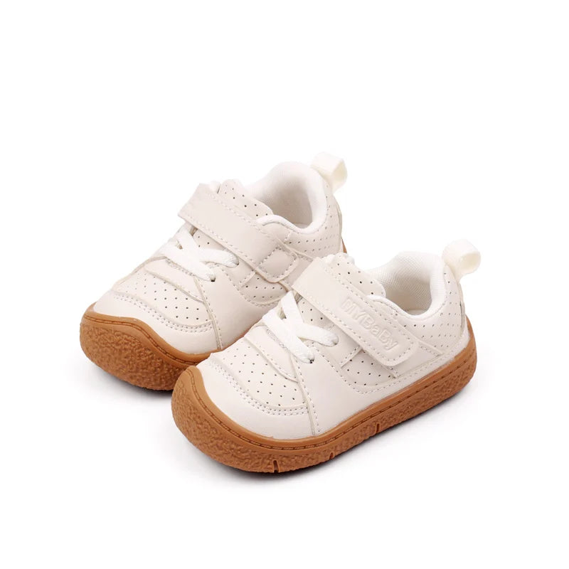 High Quality Baby  Toddler Shoes Rubber Sole Anti-slip Soft PU for  0-3 Years Boys and Girls Spring and Autum Style Ooydoor BM06