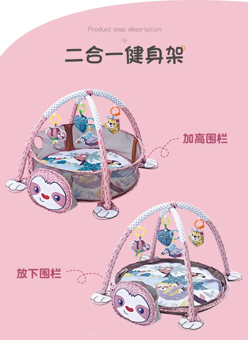 Multifunctional Baby Game Gym Play Mat Climbing Mat Fitness Rack Infant Educational Toys Rug Blanket Ball Pit Activity Pool Gift