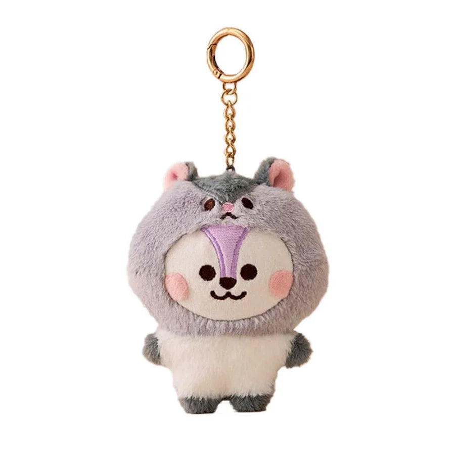 BT-21 KPOP Korean Popular Fashion Zoo series.doll keychain Plush Pendant Bag Hanging Gift Plush toys.ARMY Fan collection gifts