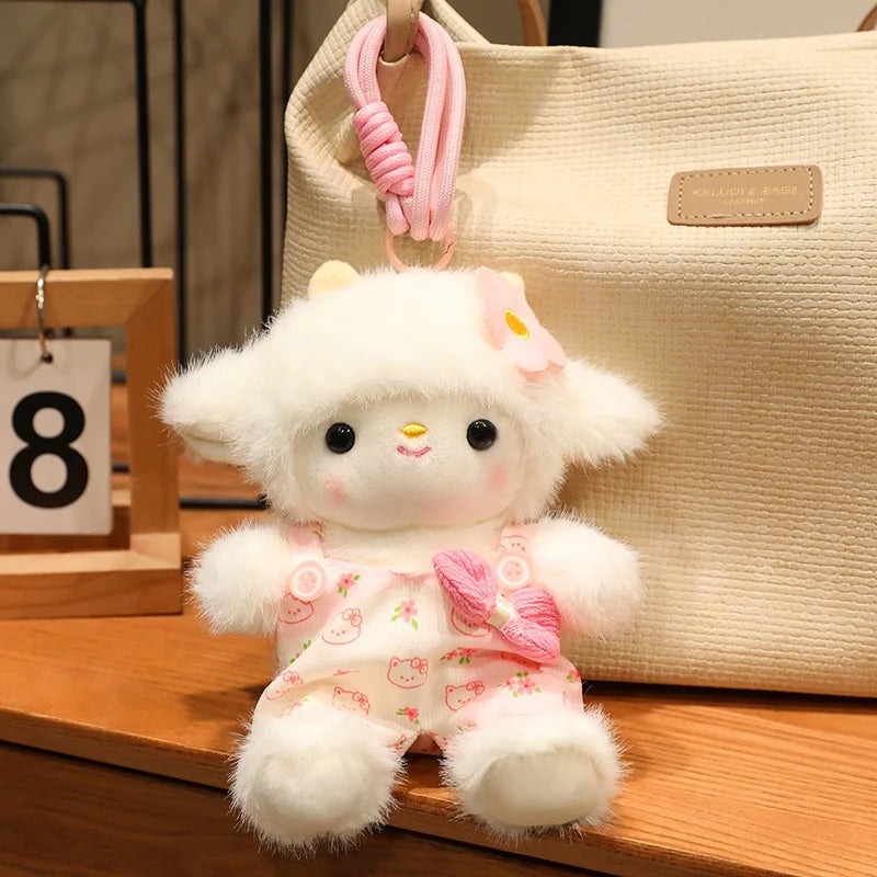 Wholesale Hot Cute Plush Companion Doll Anime  Rabbit Panda Cartoon Desk Companion Doll 15cm Soft Plush Toy Sleeping Gift