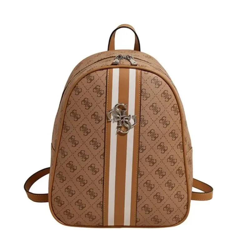 Elegant Leather Vintage Diaper Bag: Luxury Crossbody Handbag For Women With Designer Letter Logo And Large Tote Capacity