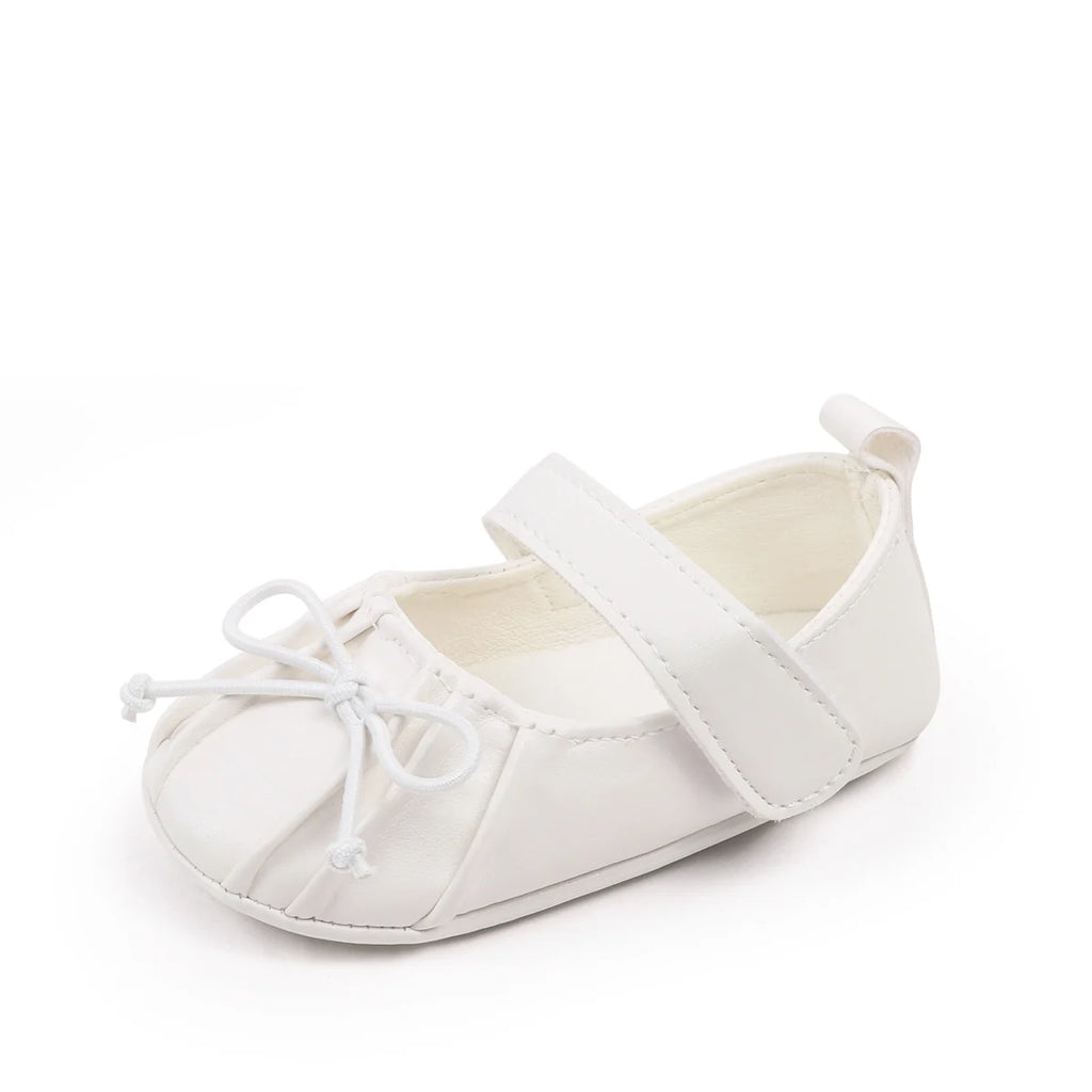 Spring Autumn Baby First Walking Toddler Shoes For 0-18 Months Three Colors High Quality PU Leather And TPR Sole Sweet Design