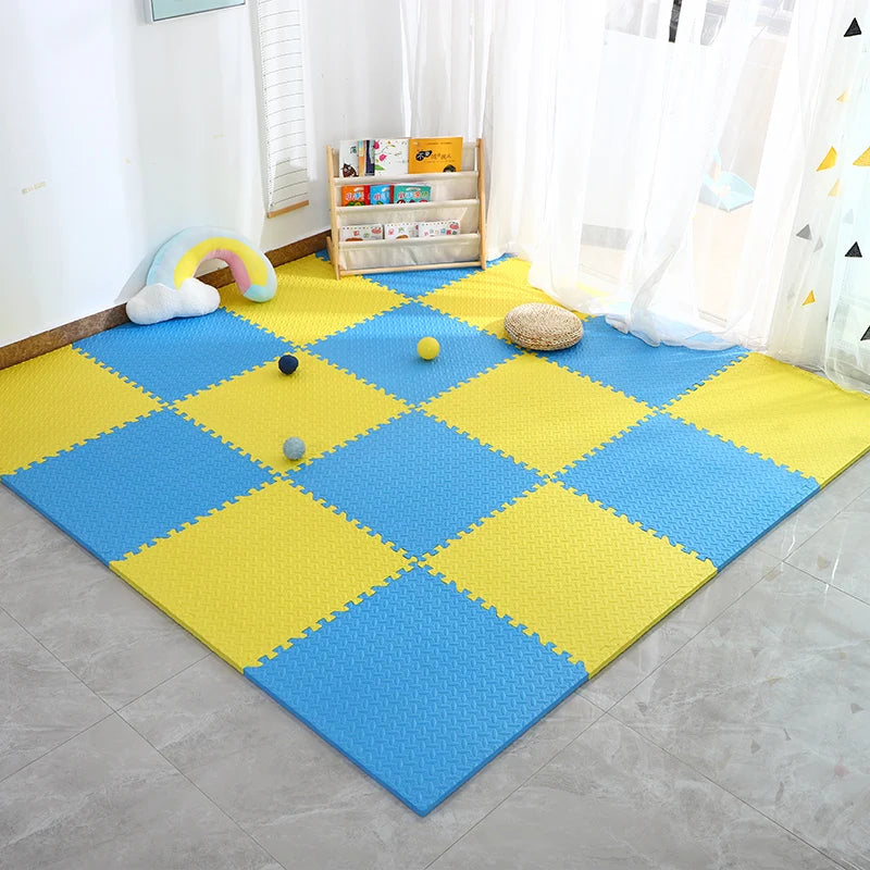 EVA Puzzle Mat 30x30cm Interlocking Non Slip Waterproof Baby Play Floor Tiles Foam Rug