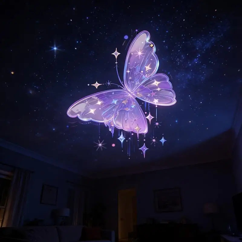 LED USB Projector Light 3/6pcs Projection Patterns- Adjustable Whale Butterfly Jellyfish Starfish Night Light Festival Gift