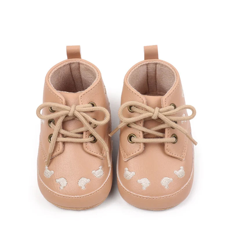 2025 Cartoon Embroidery Baby Girl Boy Fashion Non-slip Shoes Spring Autumn High Quality Newborn Infant Toddler Casual Shoes