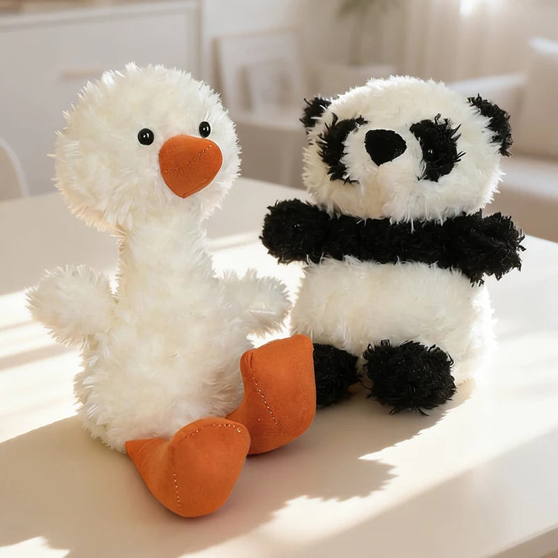 20cm Soft Furry Plush Toys Kawaii Cute Fox Owl Pig Lamb Chick Duck Stuffed Animals Toys Pp Cotton Plushies Dolls Gifts Children