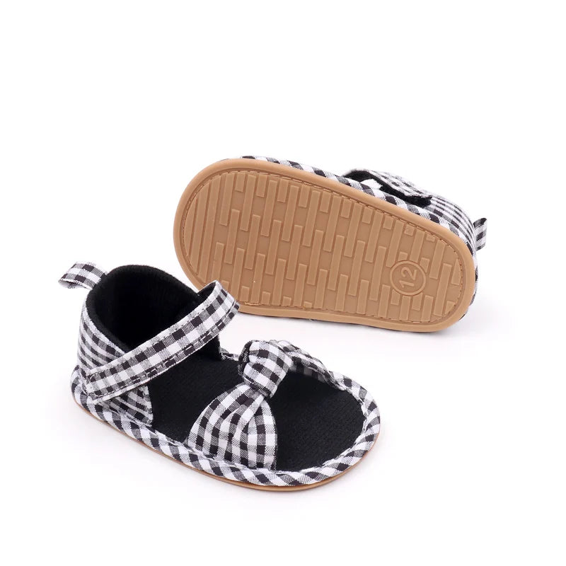 2025 Hot Summer Baby Girls First Walking Toddler Shoes With High Quality TPR Sole Beautiful Design For 0-18M Baby Girls Shoes