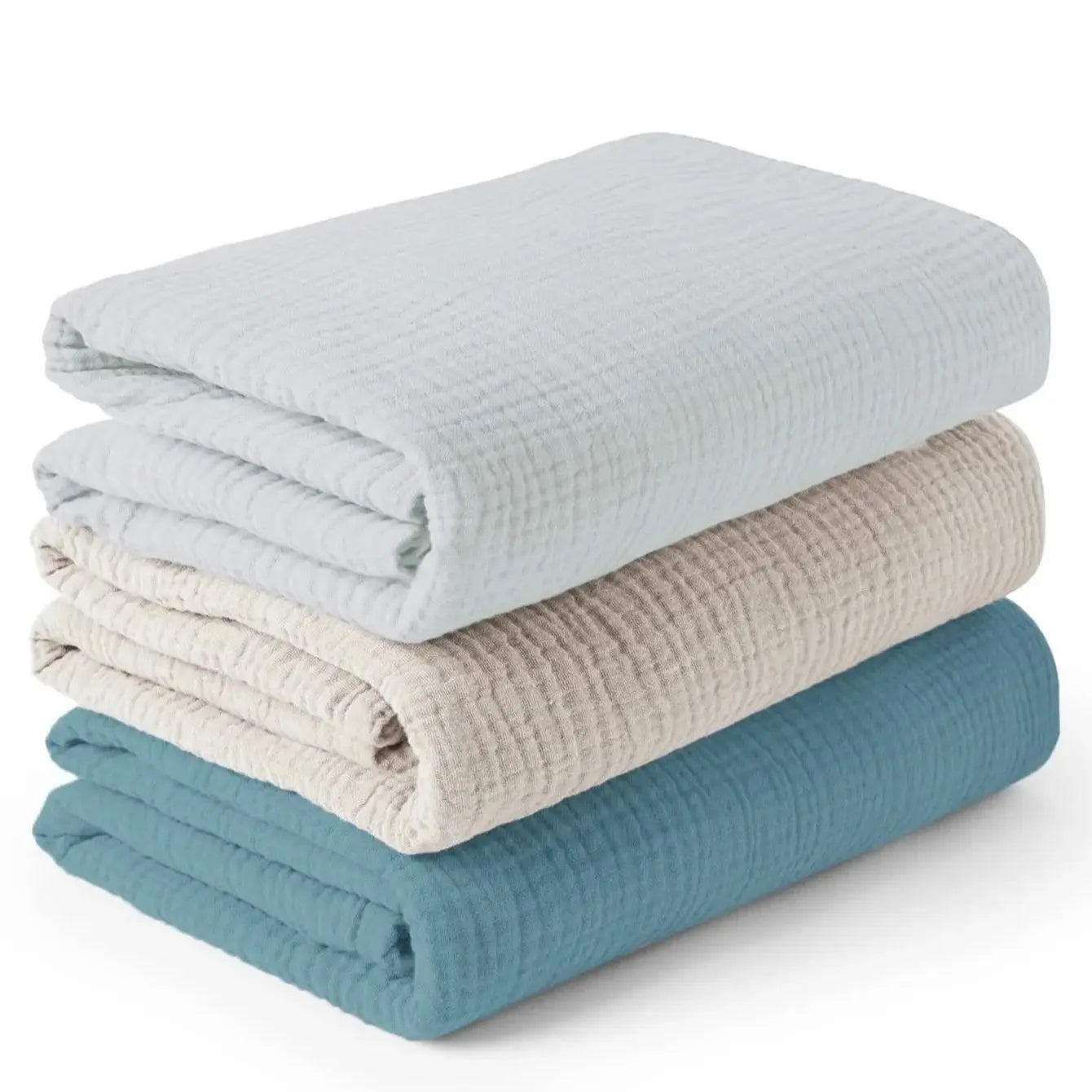 3PCS Muslin Baby Swaddle Blankets Soft Breathable Newborn Swaddle Wrap Baby Receiving Blanket for Boys Girls